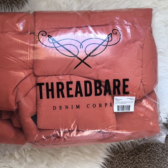 • NWT • ASOS Threadbare • NEW Longline Puffer Coat with Belt Maxi Coat - Picture 5 of 15